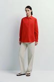 Alda Button Down Shirt Red